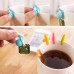 5pcs Cute Snail Mini Tea Bag Holder Hanging Cup Clip