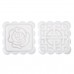 Moon Cake Mooncake Decoration Mold Mould Flowers Square 4 Stamps Pastry DIY Baking Mold