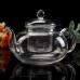 600ml Heat Resistant Glass Flower Tea Pot Set  6 Teacups Tea Warmer