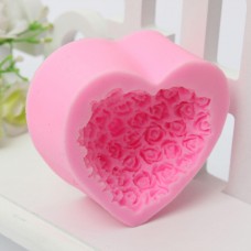 3D Love Heart Rose Flower Shape Sugar Craft Silicone Mold Fondant Cake Chocolate Moulds Decorating Baking Tools