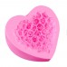 3D Love Heart Rose Flower Shape Sugar Craft Silicone Mold Fondant Cake Chocolate Moulds Decorating Baking Tools