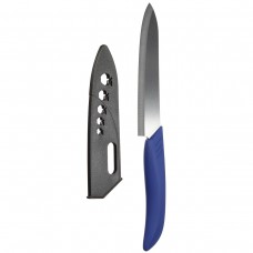 5 Pieces Sets Black Blade Kitchen Ceramic Knife Blue Ceramic Peeler With Blue Sheathes