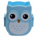 900ml Plastic Bento Lunch Box Square Cartoon Owl Microwave Oven Food Container