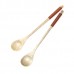 Long Handle Wooden Mixing Spoon Tie Wire Round Handle Ladle Stirring Spoon