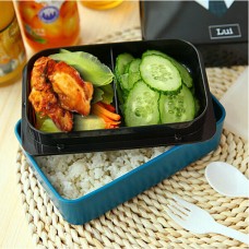 730ml 2 Tier Plastic Lovely Lunch Box Belt Bento Box Sushi Lunch Box Food Container