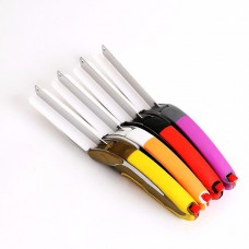 Colorful Clever Cutter 2 In1 Vegetable Food Scissor And Cutting Board Stainless Steel Cutter Knife