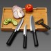 KC-CF007 Black Ceramic Knife Sets Kitchen Cutlery Rust Proof Chef Knife Slicer Peeler Cutter