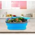 KC-FY02 Collapsible Silicone Lunch Box BPA Free Foldable Bento Food Container With Tableware