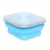 KC-FY02 Collapsible Silicone Lunch Box BPA Free Foldable Bento Food Container With Tableware