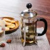 350ML Stainless Glass Cafetiere French Filter Coffee Tea Kettle Press Plunger