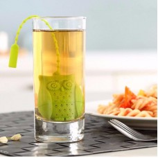 CF-BT01 Silicone Non-toxic Owl Tea Bags Strainers Tea Spoon Filter Infuser Coffee Tea Tools