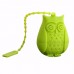 CF-BT01 Silicone Non-toxic Owl Tea Bags Strainers Tea Spoon Filter Infuser Coffee Tea Tools