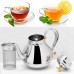 Silver 1.2L Capacity Stainless Steel Coffee Drip Kettles Tea Filter Pot Teahouse