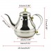 Silver 1.2L Capacity Stainless Steel Coffee Drip Kettles Tea Filter Pot Teahouse