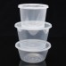 50 Pcs Transparent Plastic Food Soup Jelly Storage Containers Lids 600/750/1000ml