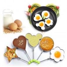 Kitchen Stainless steel Cute Shaped Fried Egg Mold Pancake Rings Mold