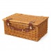 Retro Deluxe Wicker Picnic Basket Set Plates Glasses Tableware Pepper Pot Lunch Box Pinic Basket