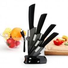 High Quality Black Blade Black Handle Ceramic Knife Set