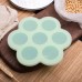 7 Holes Silicone Egg Bites Baking Mold Silicone DIY Kids Food Boxes Reusable Storage Container Freezer Tray With Lid Baking Tool