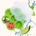 7 Holes Silicone Egg Bites Baking Mold Silicone DIY Kids Food Boxes Reusable Storage Container Freezer Tray With Lid Baking Tool