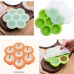 7 Holes Silicone Egg Bites Baking Mold Silicone DIY Kids Food Boxes Reusable Storage Container Freezer Tray With Lid Baking Tool