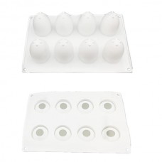 3D Easter Eggs Silicone Baking Mold Bakeware French Dessert Mousse Cake Baking Mold  Cupcake Silicone Mousse Mold