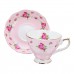 Porcelain Fashion British Bone China Cafe Cup Set Saucer Ceramic Flower Tea Set