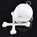 Cool Food-safe Silicone T-Bones Bones Skull Infuser Loose Leaf Tea Strainer Filter Infuser Diffuser Silicone T-Bones Tea Bones Skull Tea Infuser