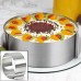 Retractable Stainless Steel Cake Mold DIY Adjustable Flexible Cake Ring Cake Layered Slicer Mousse Ring Mold Baking Accessories Bakeware Cake Tools Stainless Steel Circle Mousse Ring Mould Baking Tool