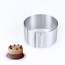 Retractable Stainless Steel Cake Mold DIY Adjustable Flexible Cake Ring Cake Layered Slicer Mousse Ring Mold Baking Accessories Bakeware Cake Tools Stainless Steel Circle Mousse Ring Mould Baking Tool