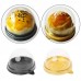 50pcs Egg-Yolk Puff Mooncake Box Round Moon Cake Trays Packaging Box Holder Baking Mold