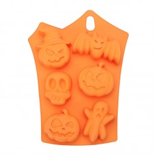 Pumpkin Bat Skull Design Silicone Halloween Fondant Chocolate Baking Cake Mold Baking Mold